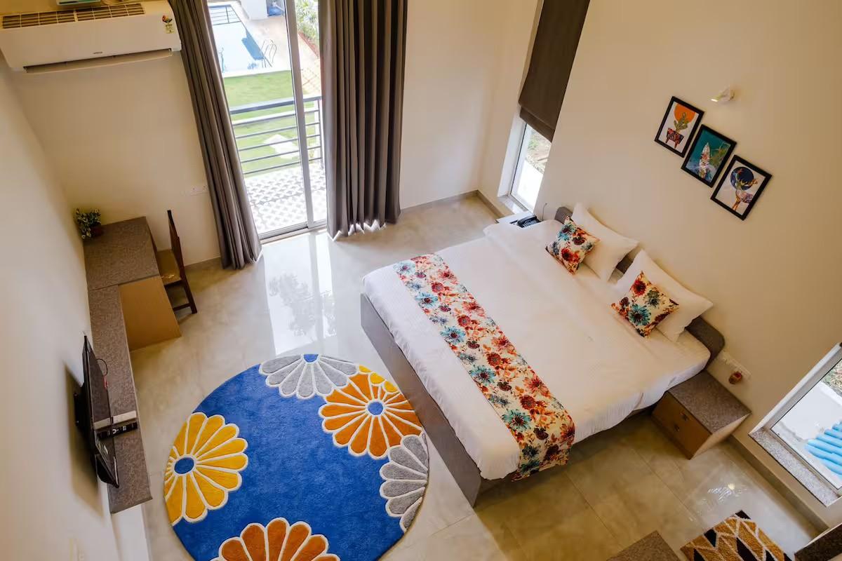 Mosaic Stays Goa BedroomThree